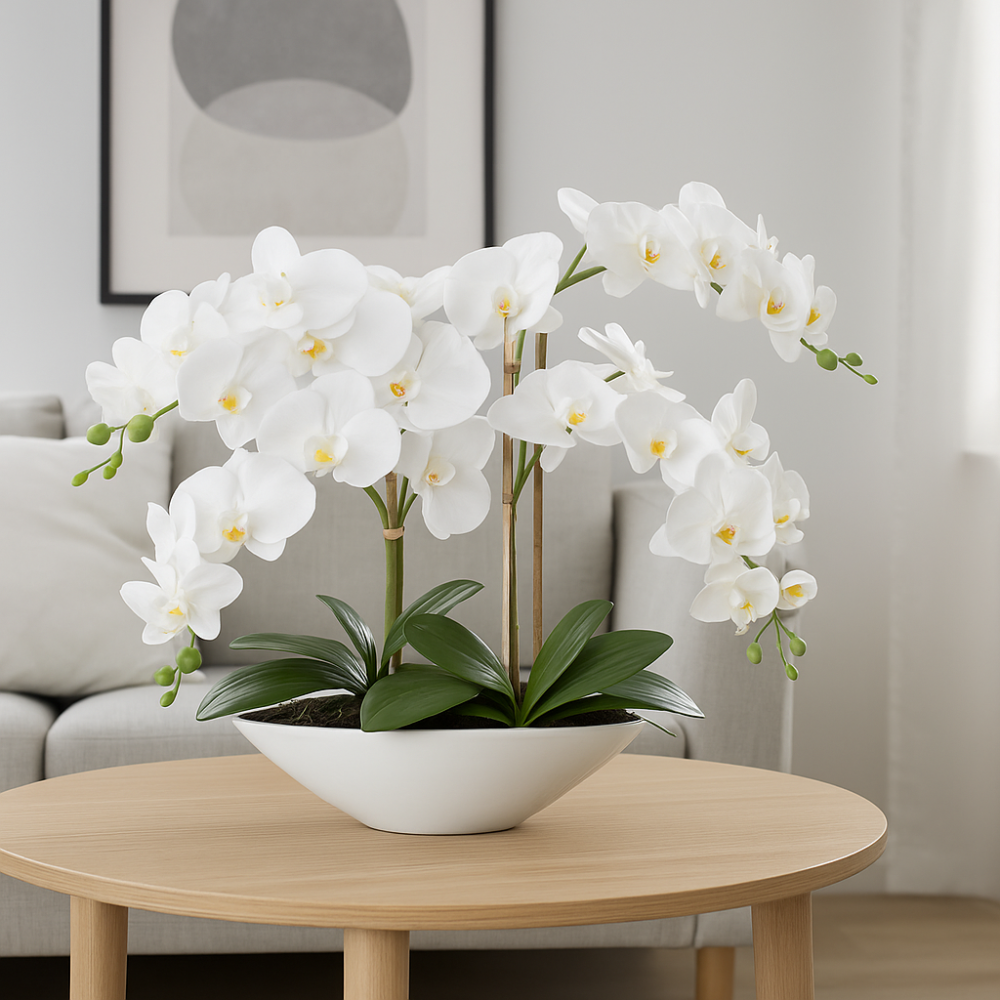 Orchidee kunstbloem 53 cm. Real touch