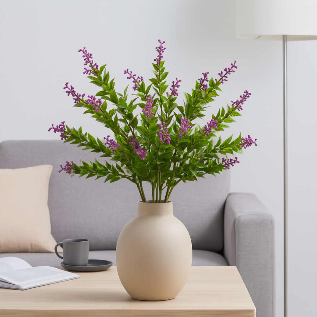 Bladstruik kunstplant 33 cm. Bundel van 6