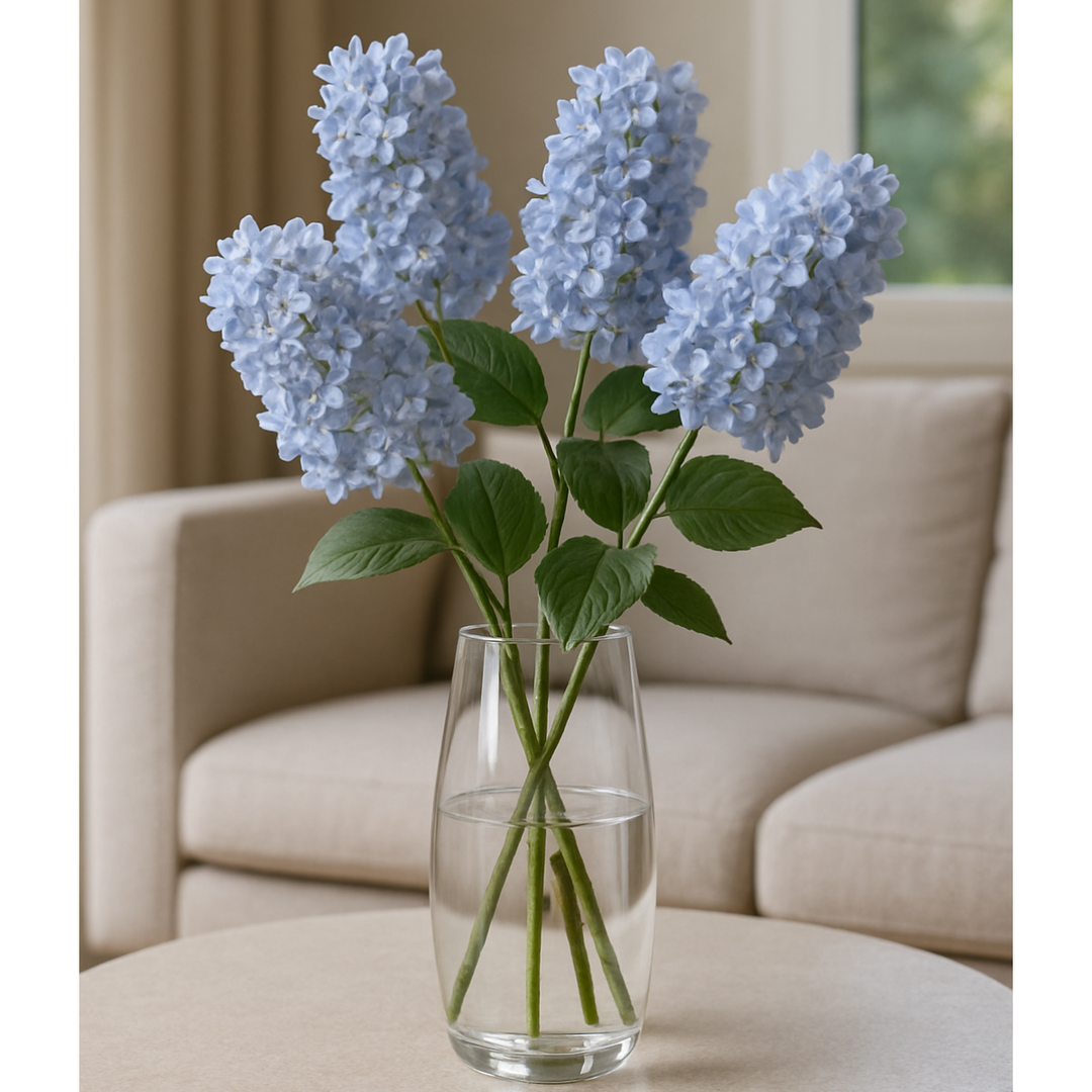 Hortensia kunstbloem 74 cm. Bundel van 2