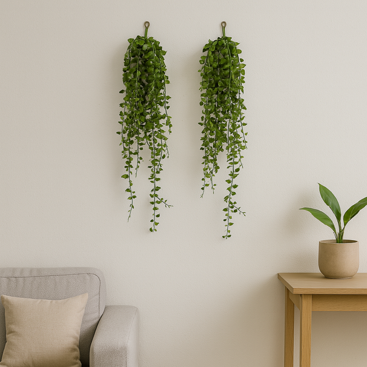 Seneciohanger kunstplant 88 cm. Bundel van 2
