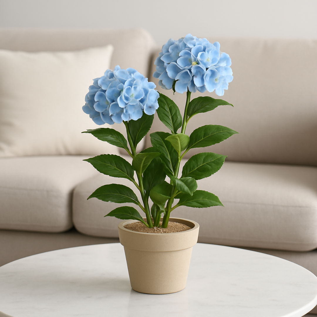 Hortensia kunstbloem 58 cm