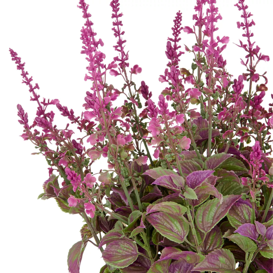 Flourify Volle salvia superba kunstbloem. 50 cm