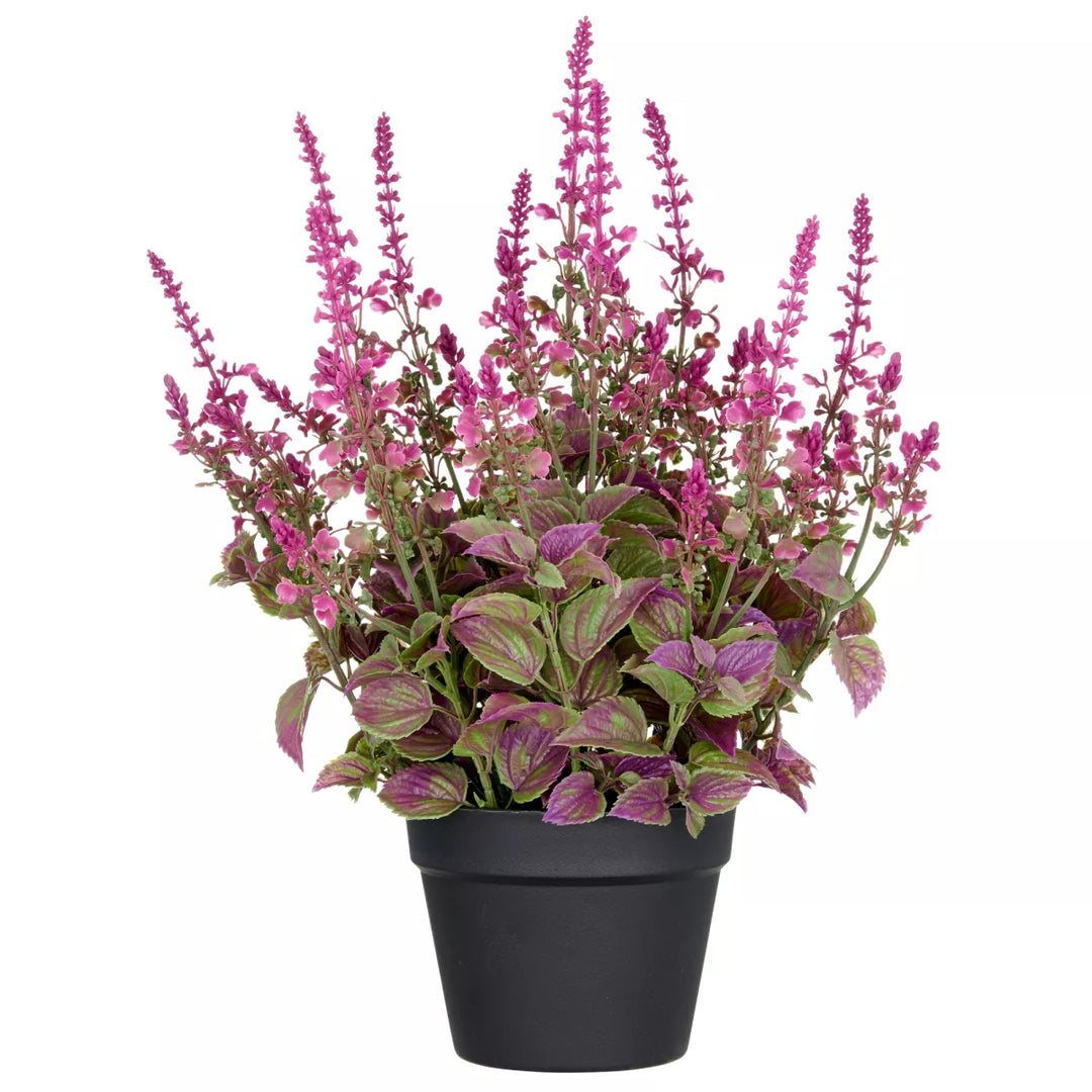 Flourify Volle salvia superba kunstbloem. 50 cm