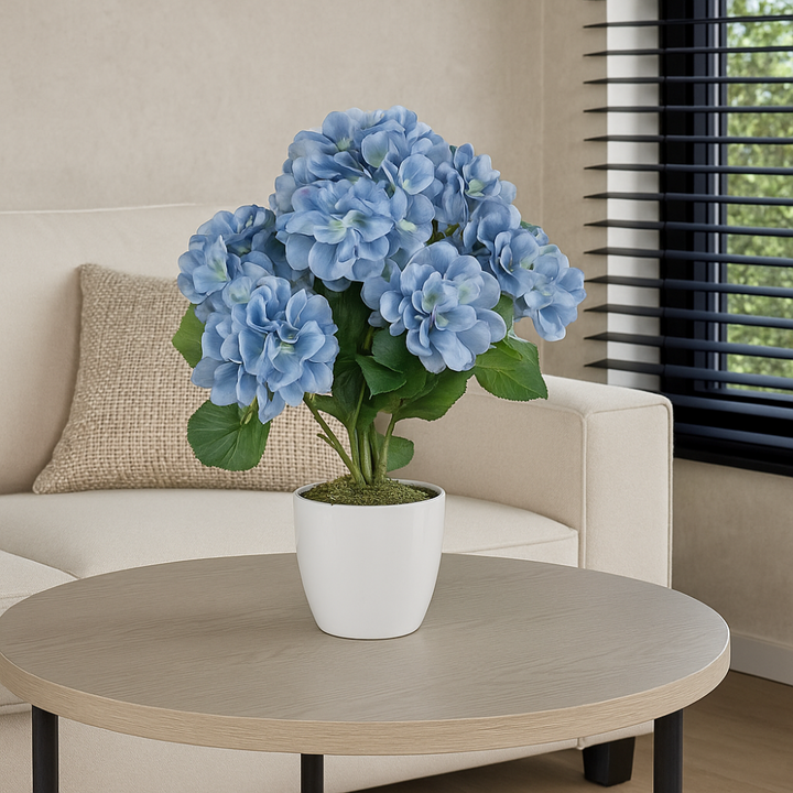 Hortensia bos kunstbloem 52 cm