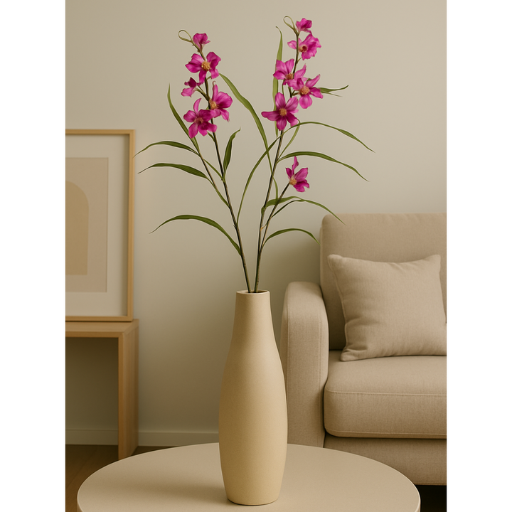 Orchidee kunstbloem 77 cm. Bundel van 3