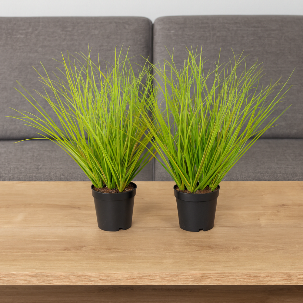 Ziergras Kunstpflanze 32 cm. 2er-Bündel