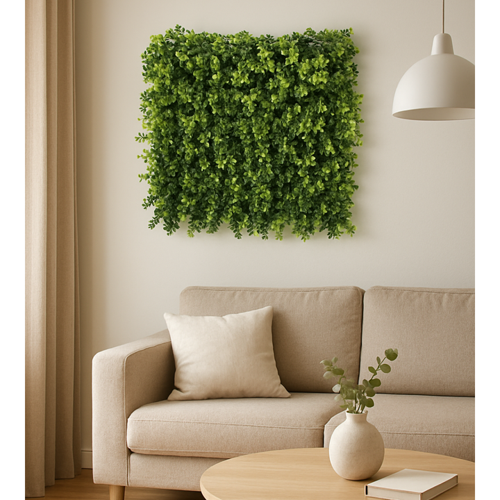 Eukalyptus Kunsthecke 50x50x8 cm