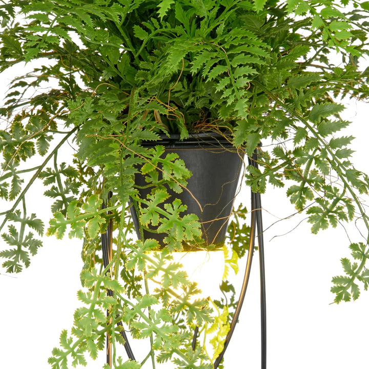 Flourify  Staande lamp met een mix van kunstvarens. 60 cm 