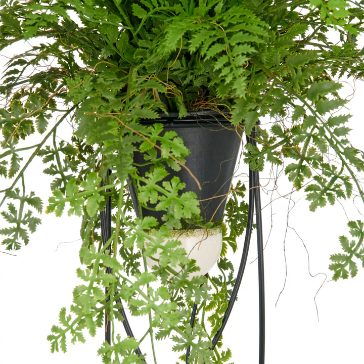 Flourify  Staande lamp met een mix van kunstvarens. 60 cm 