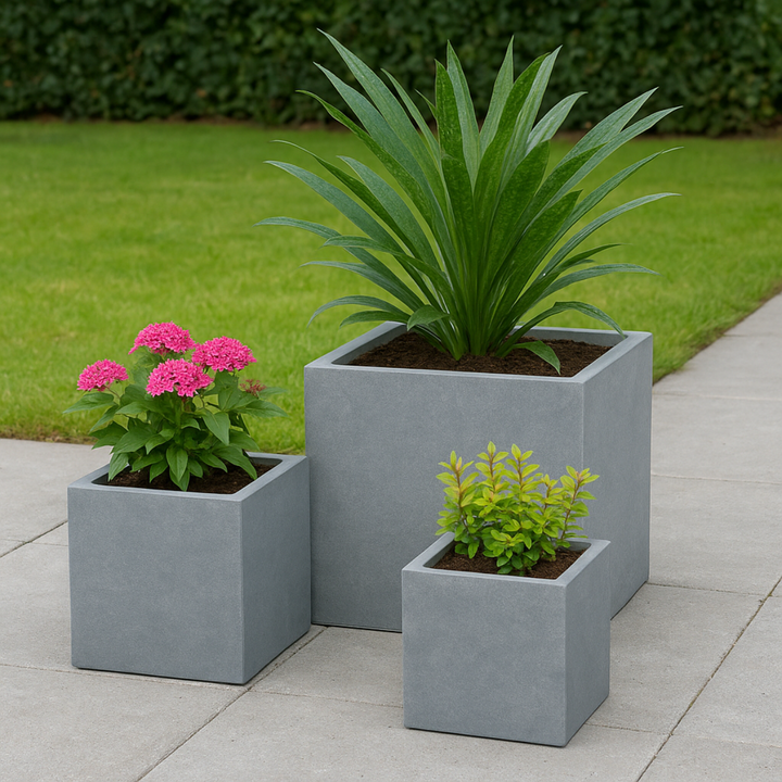Fibreclay plantenbak 3-delige set