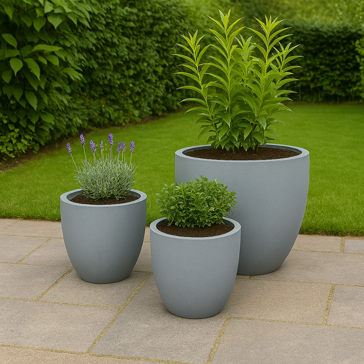 Fibreclay plantenbak 3-delige set