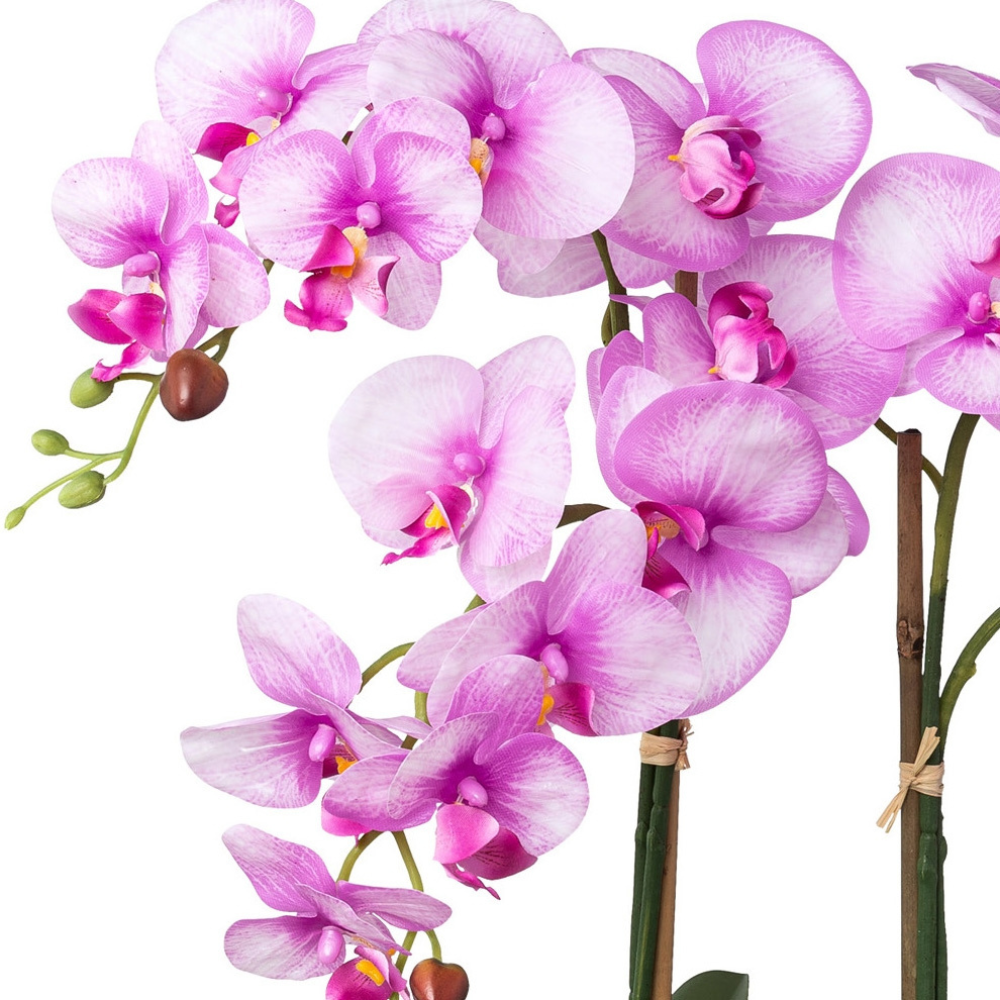 Orchidee Kunstblume 53 cm. Echte Berührung