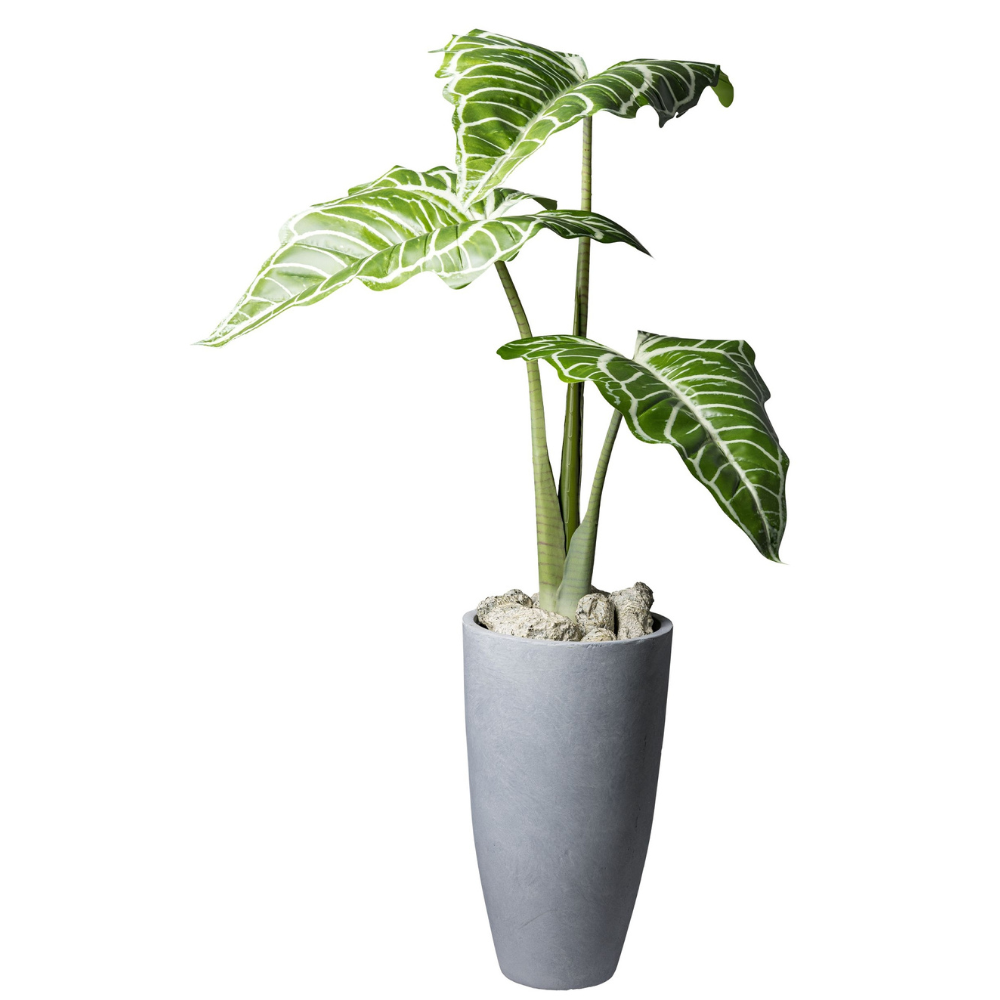 Colocasia White Lava kunstplant 130 cm