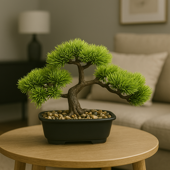 Bonsai dennen kunstplant 23 cm