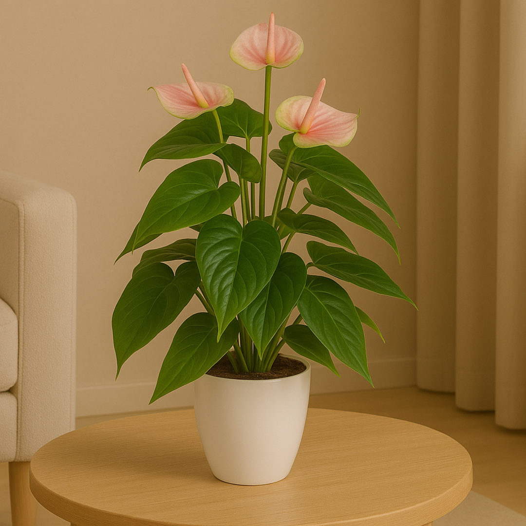 Anthurium kunstplant 40 cm Roze