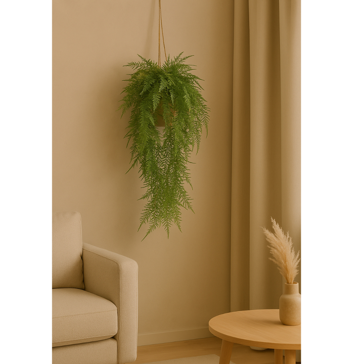 Asparagus Plumosus hangplant, kunstplant 80 cm