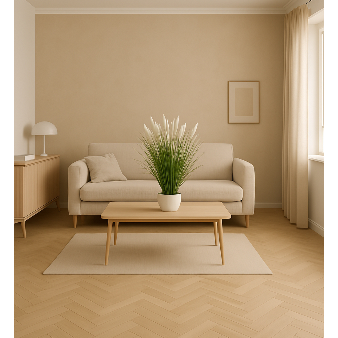 Pennisetum Grasstrauch Kunstpflanze 80 cm
