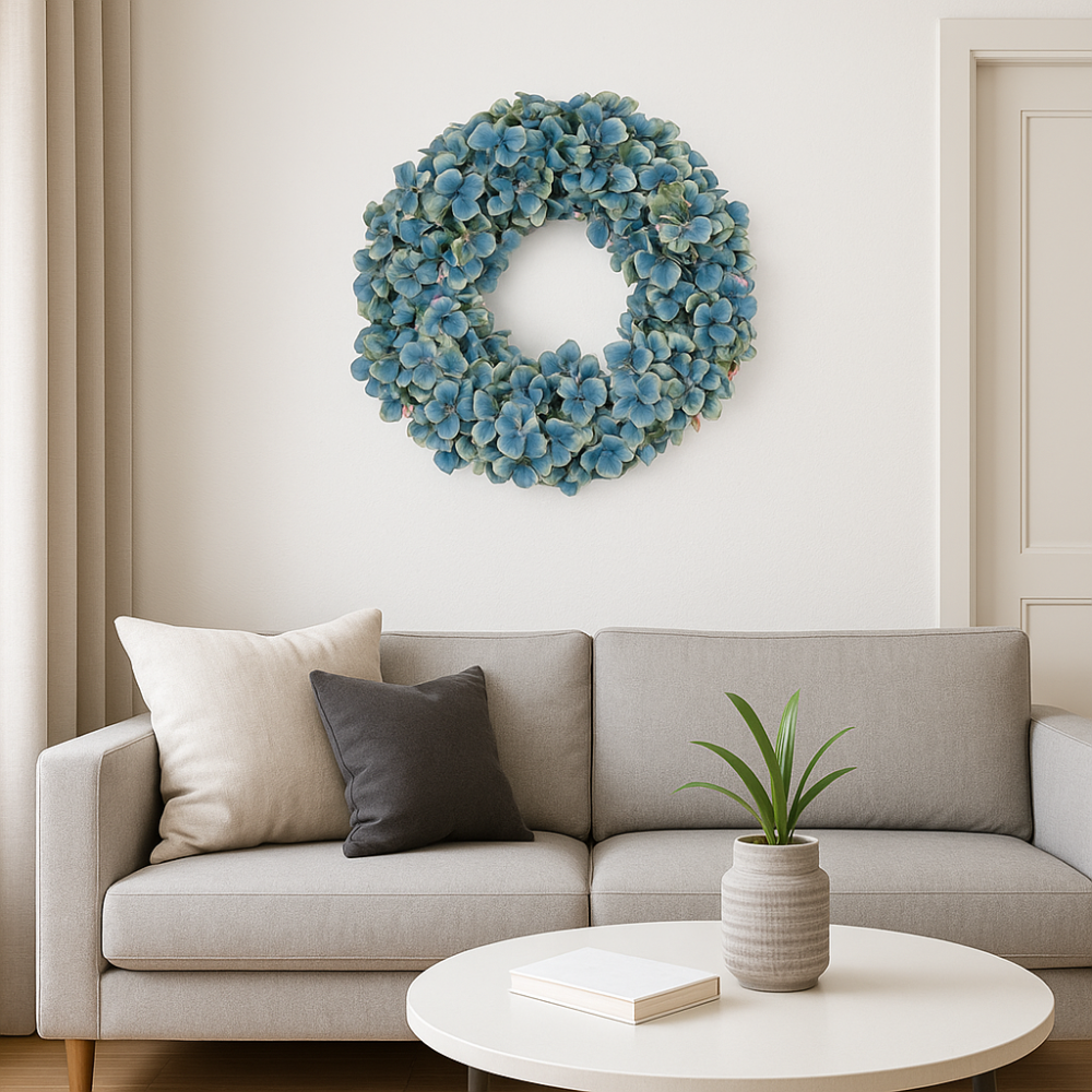 Hortensienkranz Kunstblume 53 cm