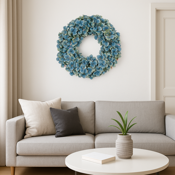 Hortensienkranz Kunstblume 53 cm