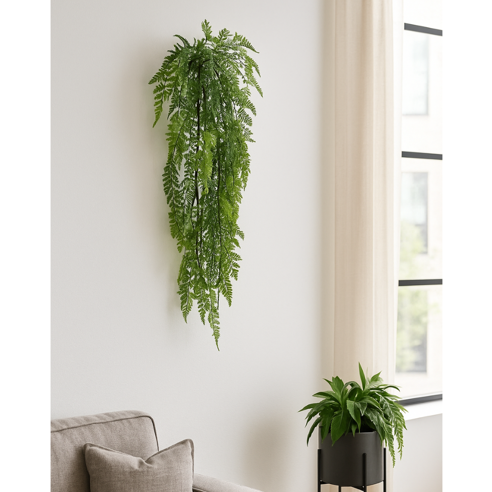 Farn Hängepflanze, Kunstpflanze 114 cm
