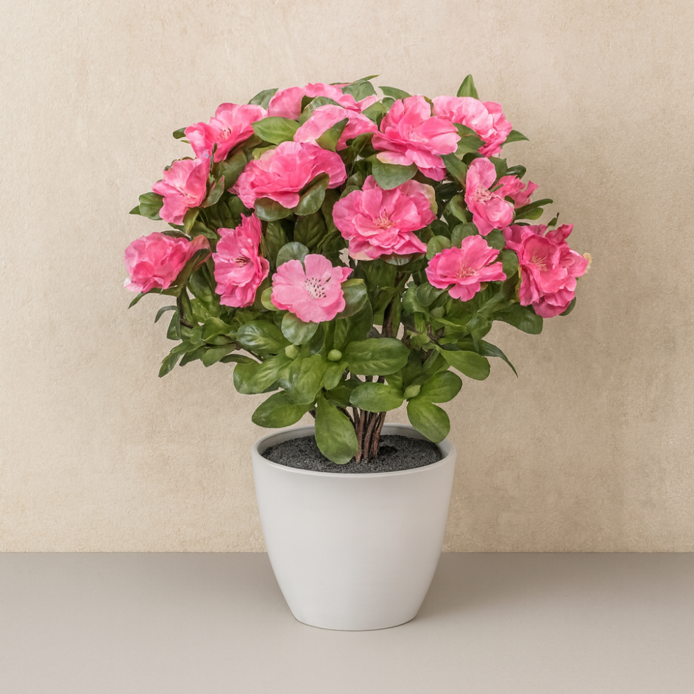 Azalee Kunstpflanze Rosa 32 cm