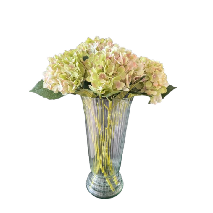 Hortensia kunstbloem 53 cm. Bundel van 3