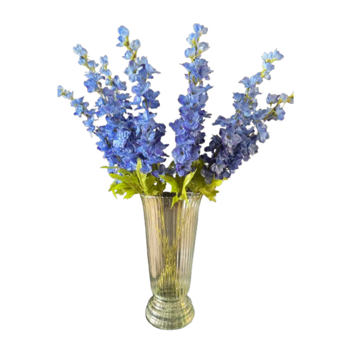 Ridderspoor kunstbloem 86 cm. Bundel van 8
