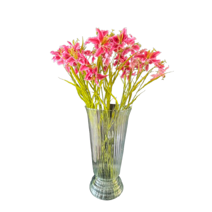 Lelie kunstbloem 64 cm. Bundel van 9