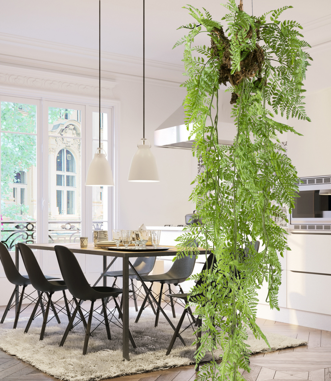 Varen hangplant, kunstplant 145 cm