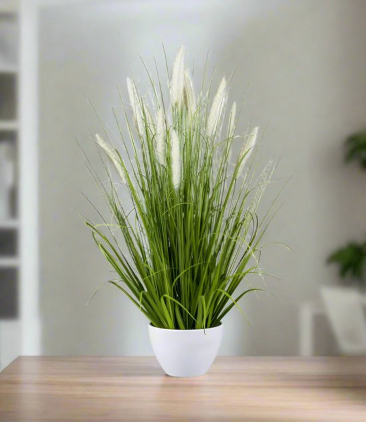 Pennisetum Grasstrauch Kunstpflanze 80 cm