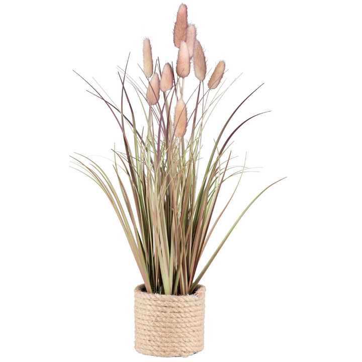 Lagurusgras kunstplant 41 cm. Bundel van 2