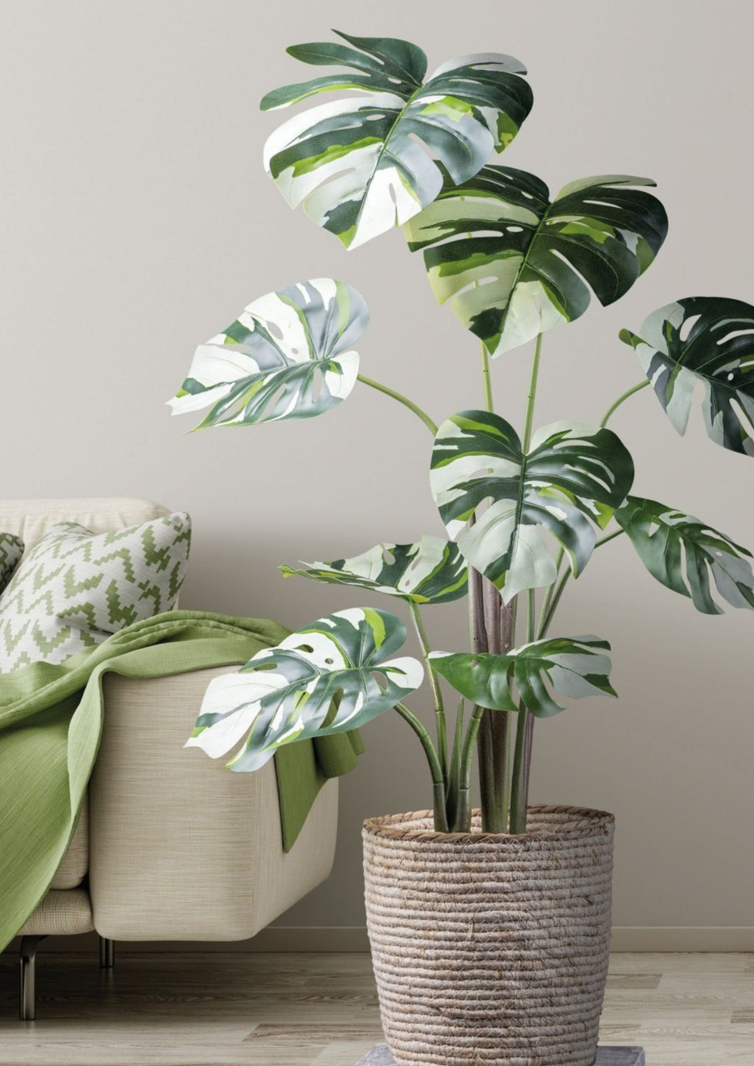 Künstliche Pflanze Monstera Variegata 100 cm